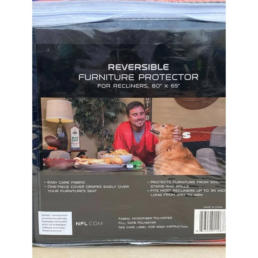 Chicago Bears Furniture Protector Cover Recliner Reversible Free Shipping